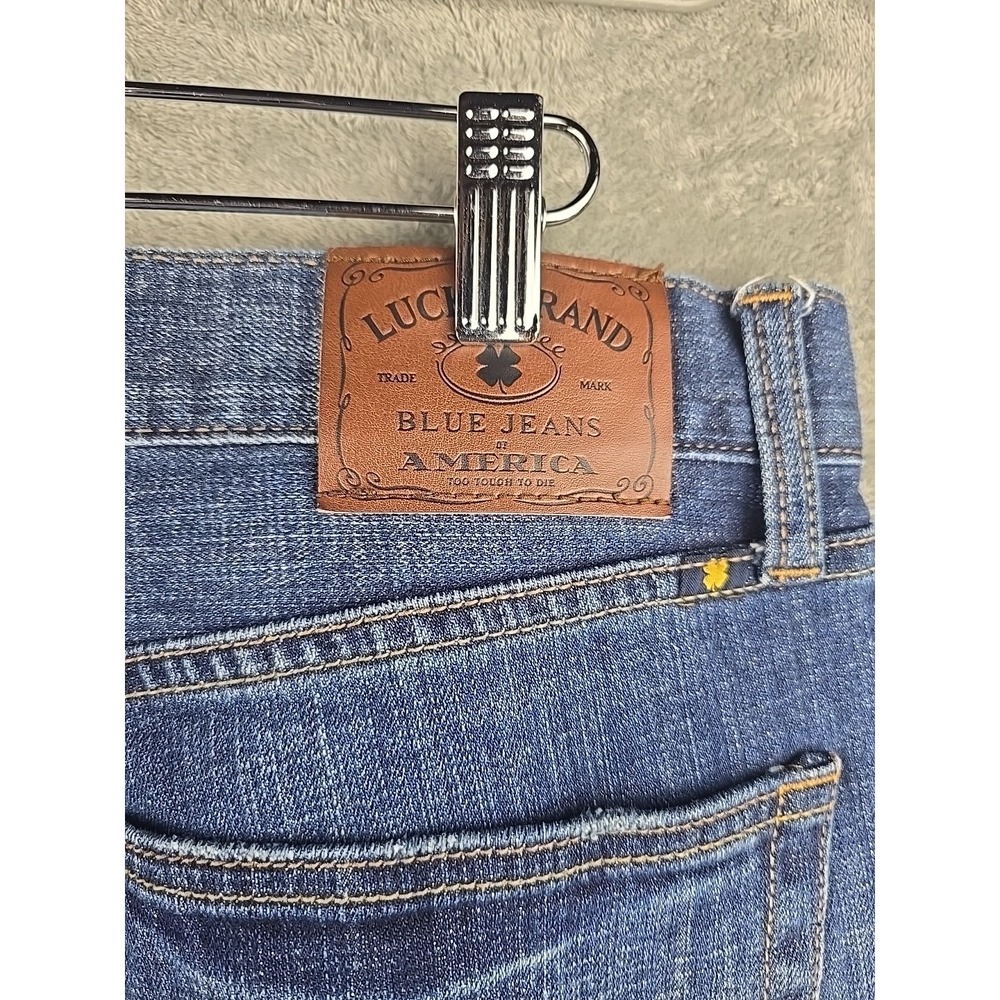 Lucky Brand 361 Vintage Fit Straight Leg Jeans Mens Size 34x30 Blue Stretch - Picture 6 of 11